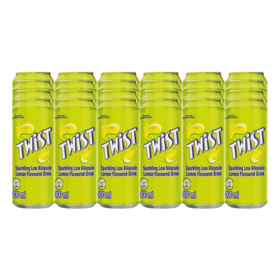 Schweppes Twist Lemon Flavour Soft Drink Can 24x300ml – Superb Hyper