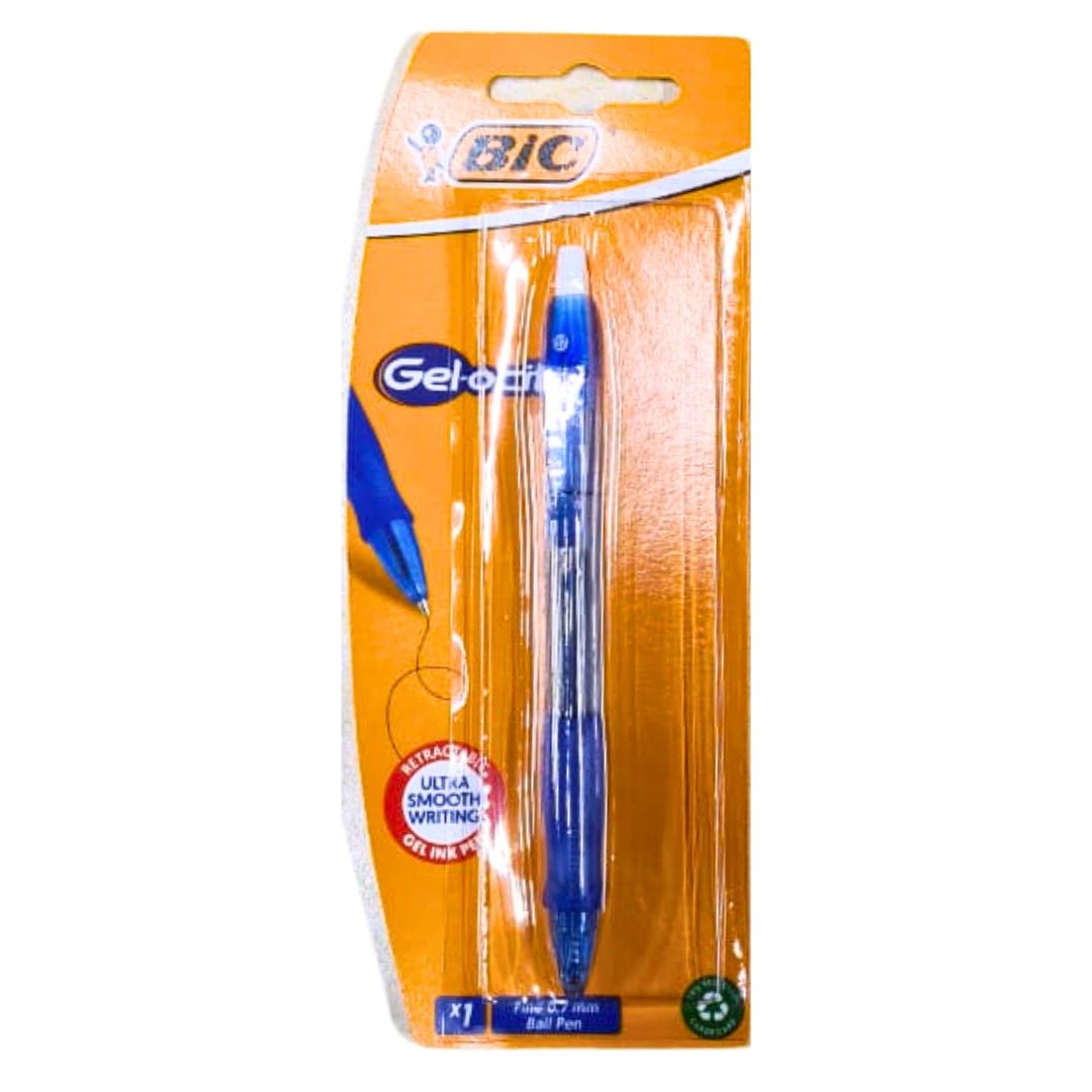 Bic Gel-Ocity Gel Ink Pen Retractable Blue