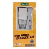 Kubala USB Quick Charger Kit 2.4A Output V2I