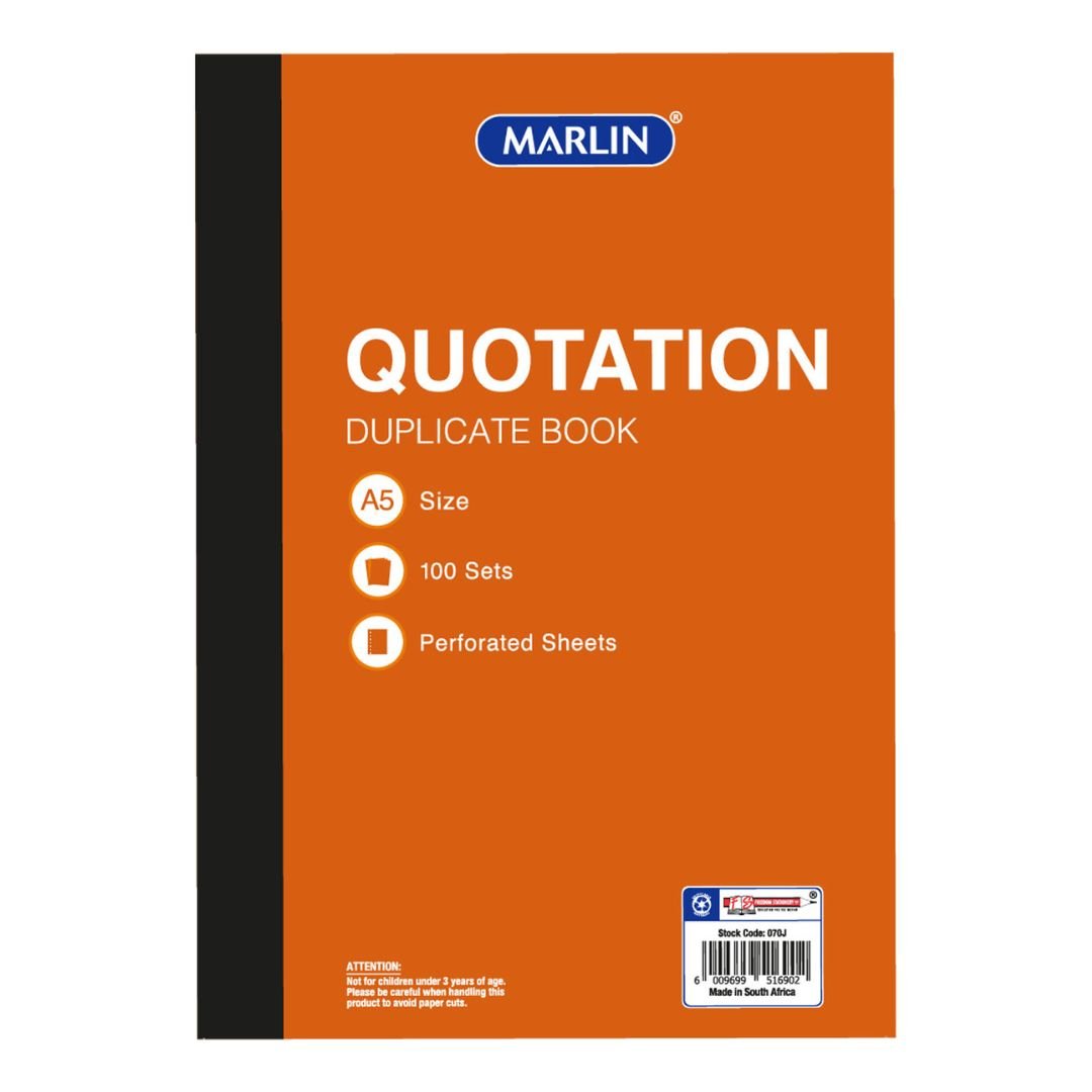 Marlin A5 Quotation Duplicate Book - Superb Hyper