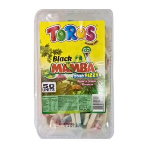 Toros Black Mamba Sour Fizzy Apple And Lemon Flavour 50s