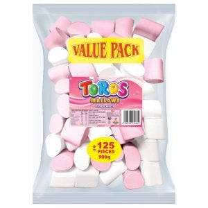 Toros Mallows Pink And White +-125pcs