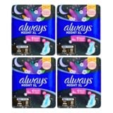 Always Pads Maxi Extra Long Night Sanitary 4x8s