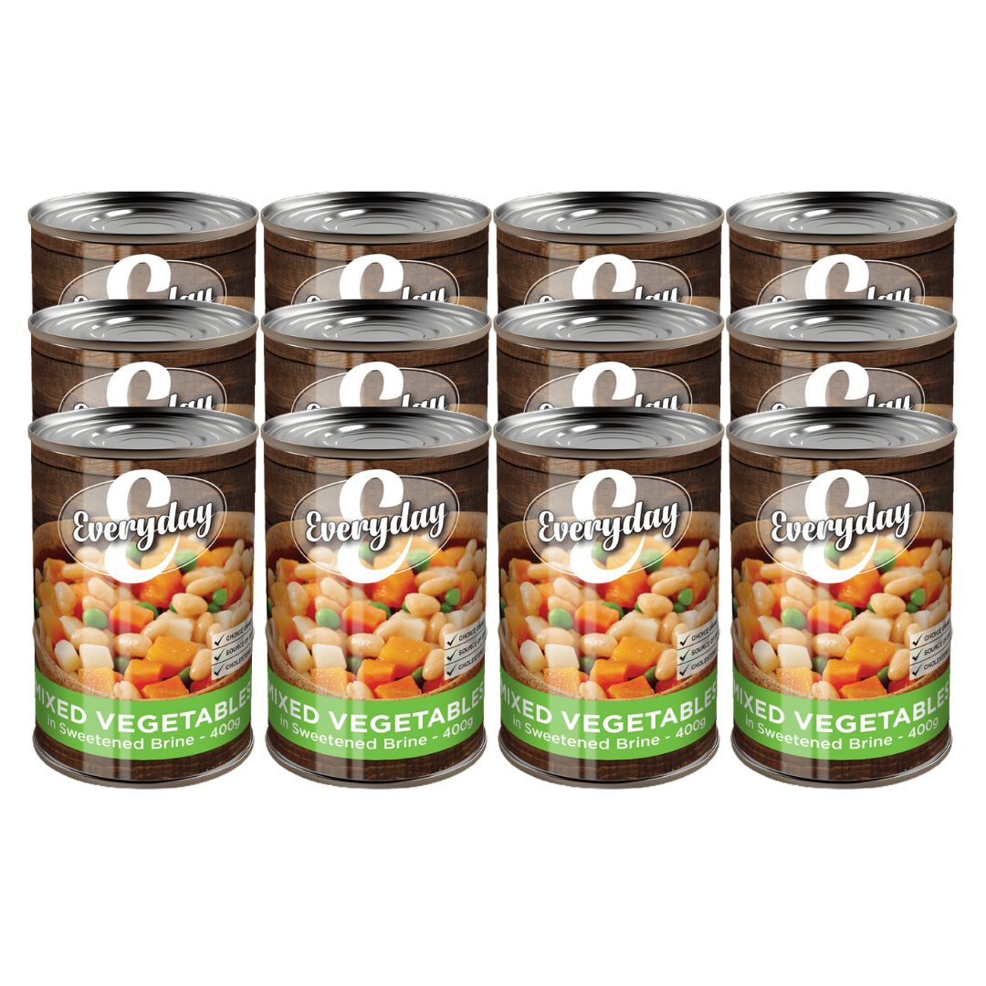 Everyday Mixed Vegetables In Sweetened Brine 12x400gr Superb Hyper
