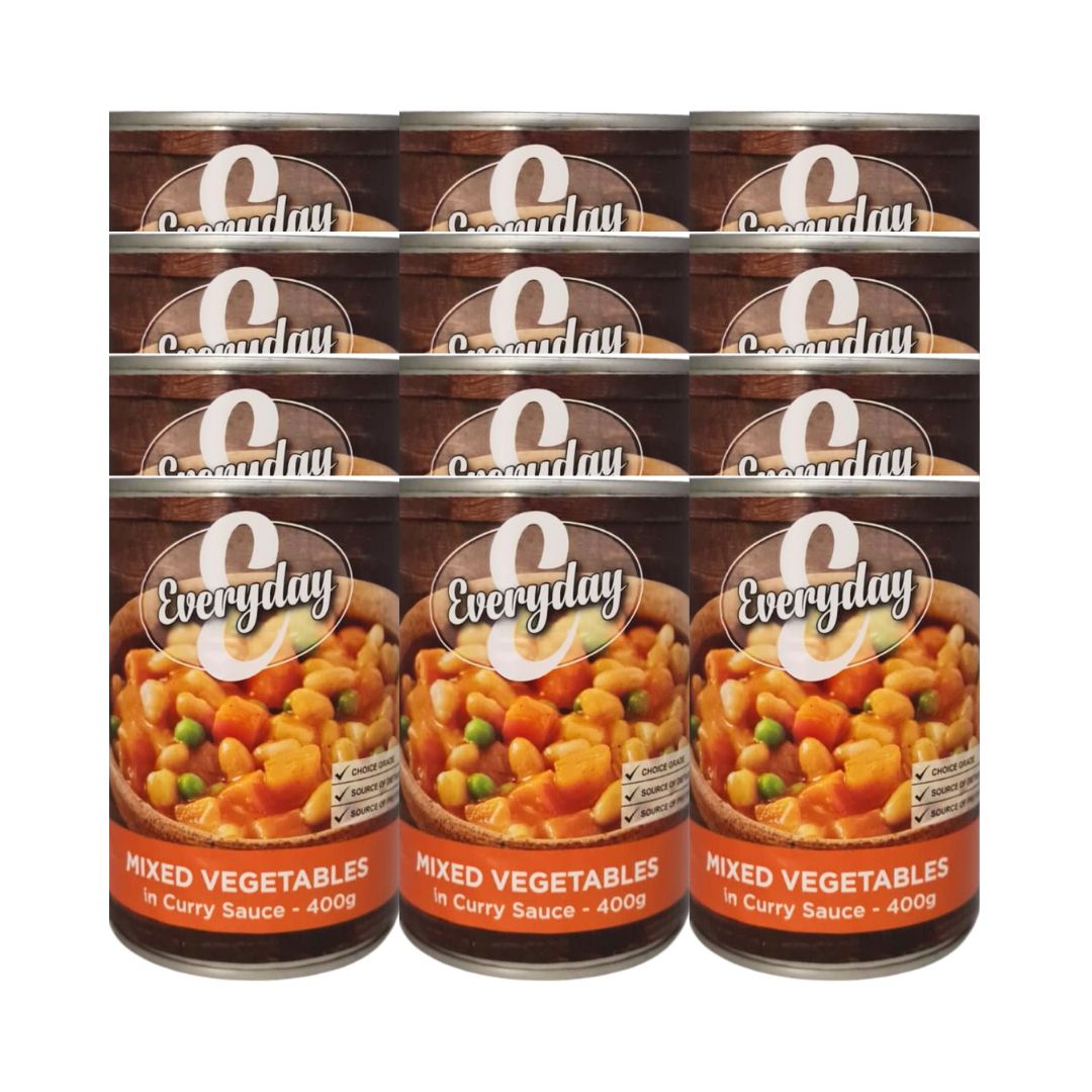 Everyday Mixed Vegetables In Curry Sauce 12x400gr Superb Hyper
