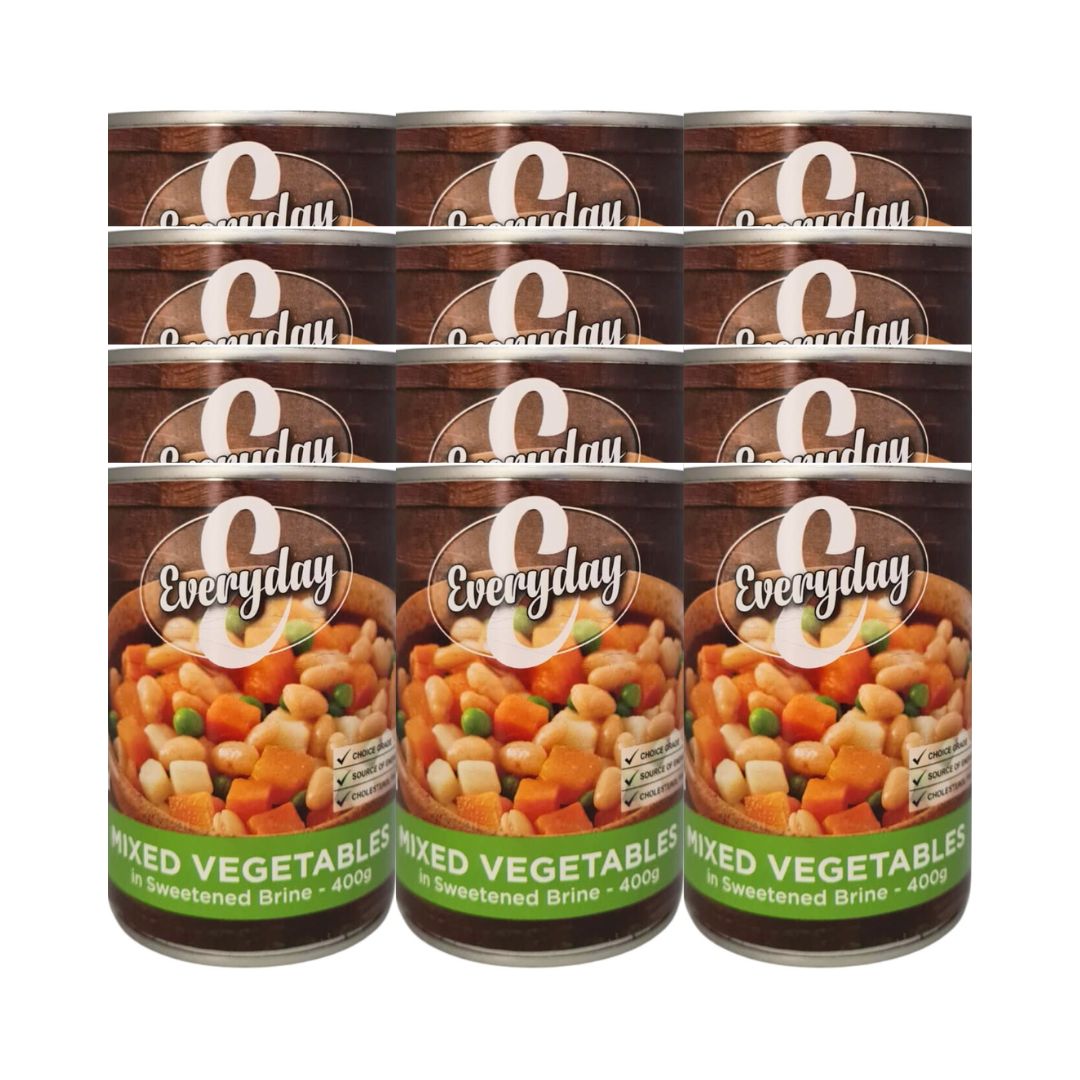 Everyday Mixed Vegetables In Sweetened Brine 12x400gr Superb Hyper