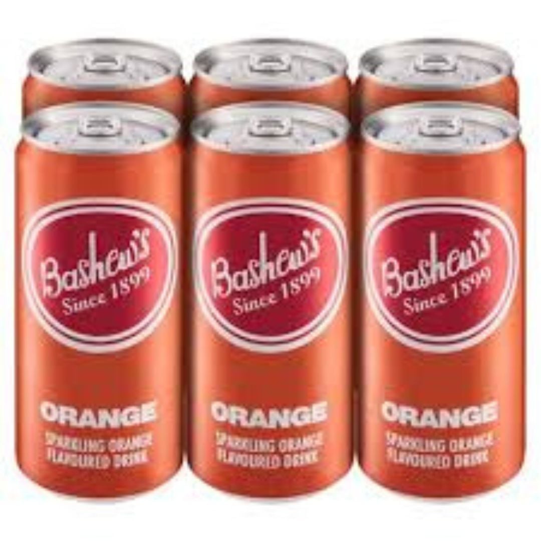 Bashew's Orange Sparkling Flavoured Drink 6x300ml