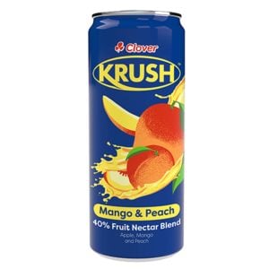 Clover Krush  Mango And Peach Flavour 300ml