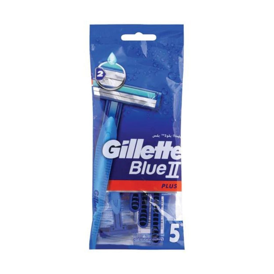 Gillette Blue II Disposable Razors 5s - Superb Hyper