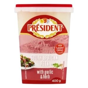 President South African Feta With Garlic And Herbs 400gr