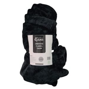Kiara Embossed Flannel Throw Fleece 150x180cm - Click On Item For Colour Options