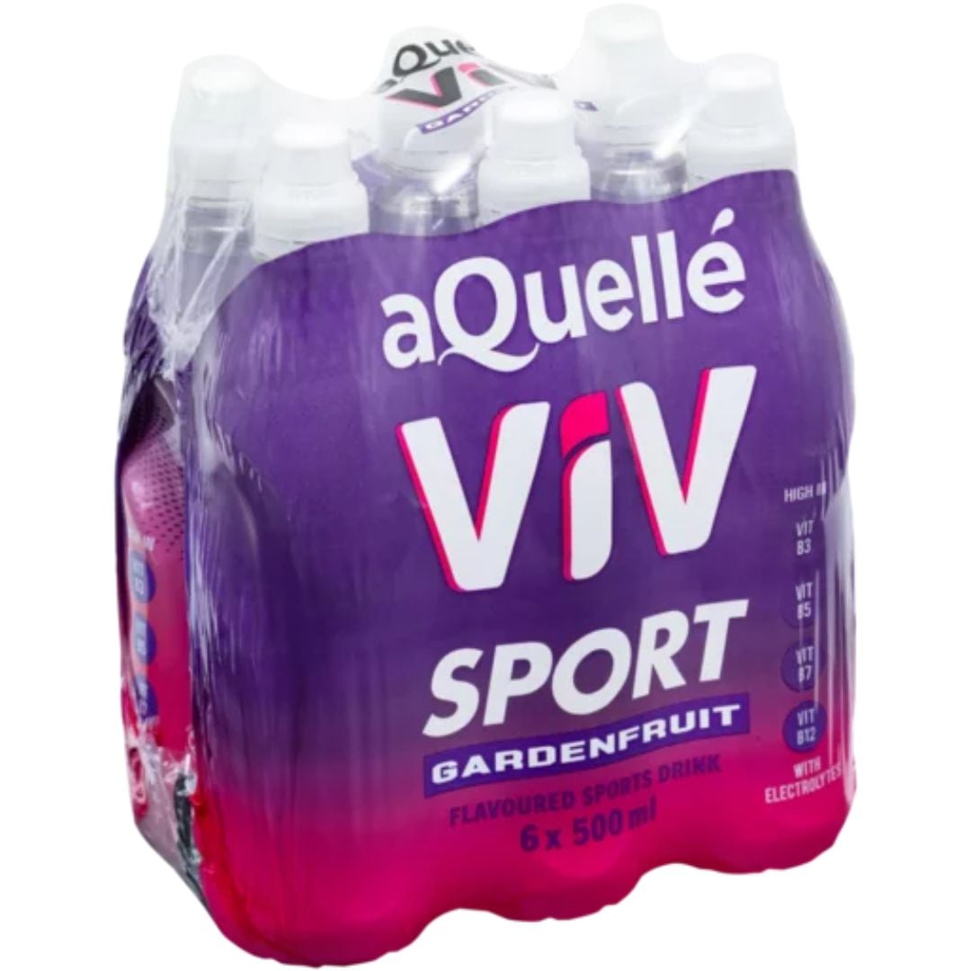 Aquelle Viv Hydration Sports Drink Gardenfruit Flavour 6 x 500ml