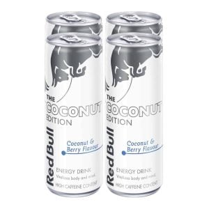 Red Bull The Coconut Edition Coconut And Berry Flavour Energy Drink 4x250ml