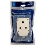 Elektron Plug PVC Janus Coupler White 3 Pin