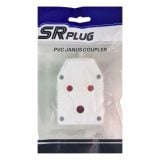 SR Plug PVC Janus Coupler White 3 Pin