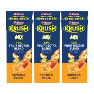 Clover Krush Mix 42% Peach And Apricot Fruit Nectar Blend 6x200ml