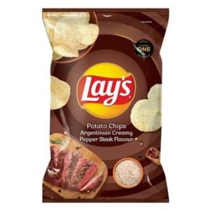 Lays Potato Chips Argentinian Creamy Pepper Steak 120g
