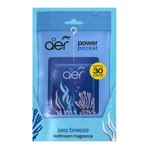 Godrej Aer Power Pocket Sea Breeze Bathroom Fragrance 6x10gr