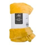 Aria Plush Flannel Fleece Throw 150x200xcm - Click On Item For Colour Options