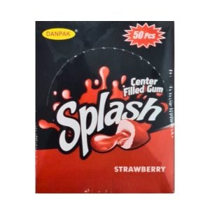 Danpak Splash Strawberry Flavoured Gum 50's