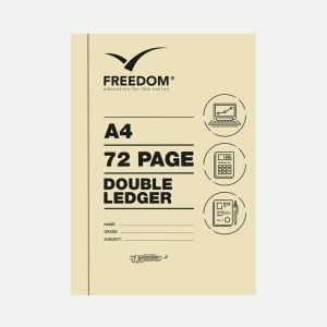 Freedom College Exercise Book A4 72 Page Double Ledger