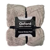 Oxford Home Collection Flannel Shelpa Plain Fleece 150x200cm
