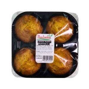 Panbake Lemon Poppy Muffins 4's