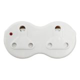 Selectrix Surge Protection Adaptor Double 3 Pin