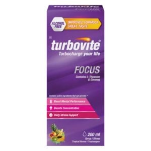 Turbovite Focus Tropical Flavour Syrup 200ml