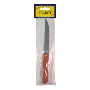 Wooden Handle Serrated Steak Knife
