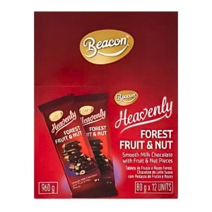 Beacon Slab Heavenly Forest Fruit And Nut 12x80gr
