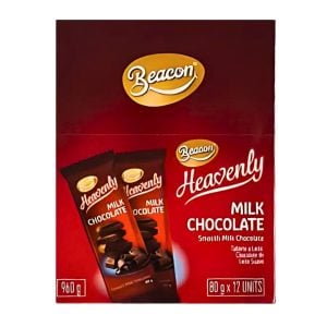 Beacon Slab Heavenly Milk Chocolate 12x80gr