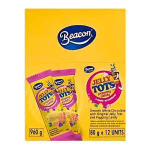 Beacon Slab Jelly Tots Popping Candy 12x80gr