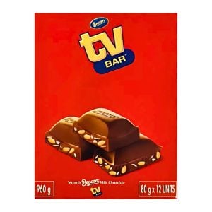 Beacon Slab Tv Bar Milk Chocolate 12x80gr