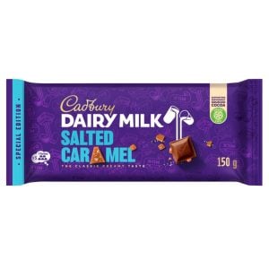 Cadbury Dairy Milk Slab Salted Caramel Chocolate 150gr