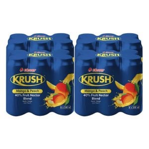 Clover Krush Mango And Peach Flavour 24x300ml