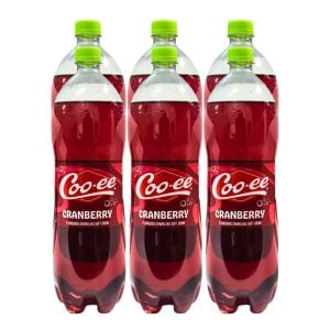 Coo-ee Carbonated Soft Drink Cranberry Flavoured 6x1.25lt