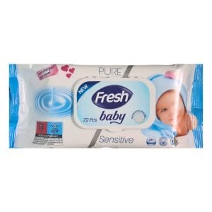 Fresh Baby Wipes Sensitive 72's