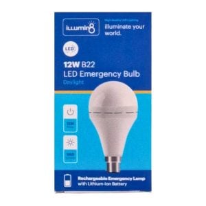 Illumin8 LED Emergency Bulb B22 12w
