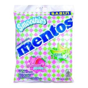 Mentos Smoothies Strawberry And Melon Flavour 121.5gr