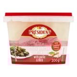 President South African Feta With Garlic And Herbs 200gr