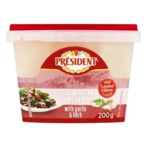 President South African Feta With Garlic And Herbs 200gr