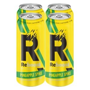 Reboost Pineapple Spike Flavoured Energy Drink 4x500ml