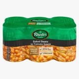 Rhodes Baked Beans In Tomato Sauce 6x410g
