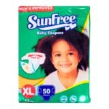 Sunfree Baby Diapers Extra Large 50's