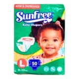 Sunfree Baby Diapers Large 50's