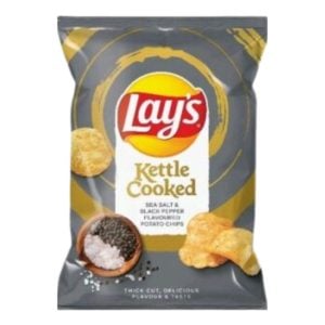 Lays Kettle Cooked Sea Salt And Black Pepper 30gr