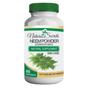 Natures Secrets Neem Powder Azadiracha Indica Capsules 60's