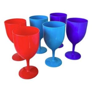Otima Plastic Goblet Tumblers 6's