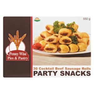 Penny Wise Beef Sausage Rolls Party Snacks 550gr
